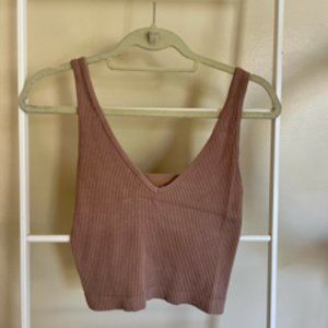 Intimately by Free People - nude cropped ribbed tank medium